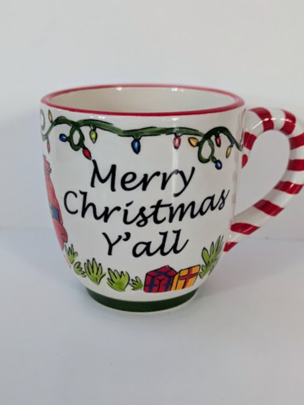 Glory Haus Merry Christmas Yall Jumbo Ceramic Coffee Mug Cup